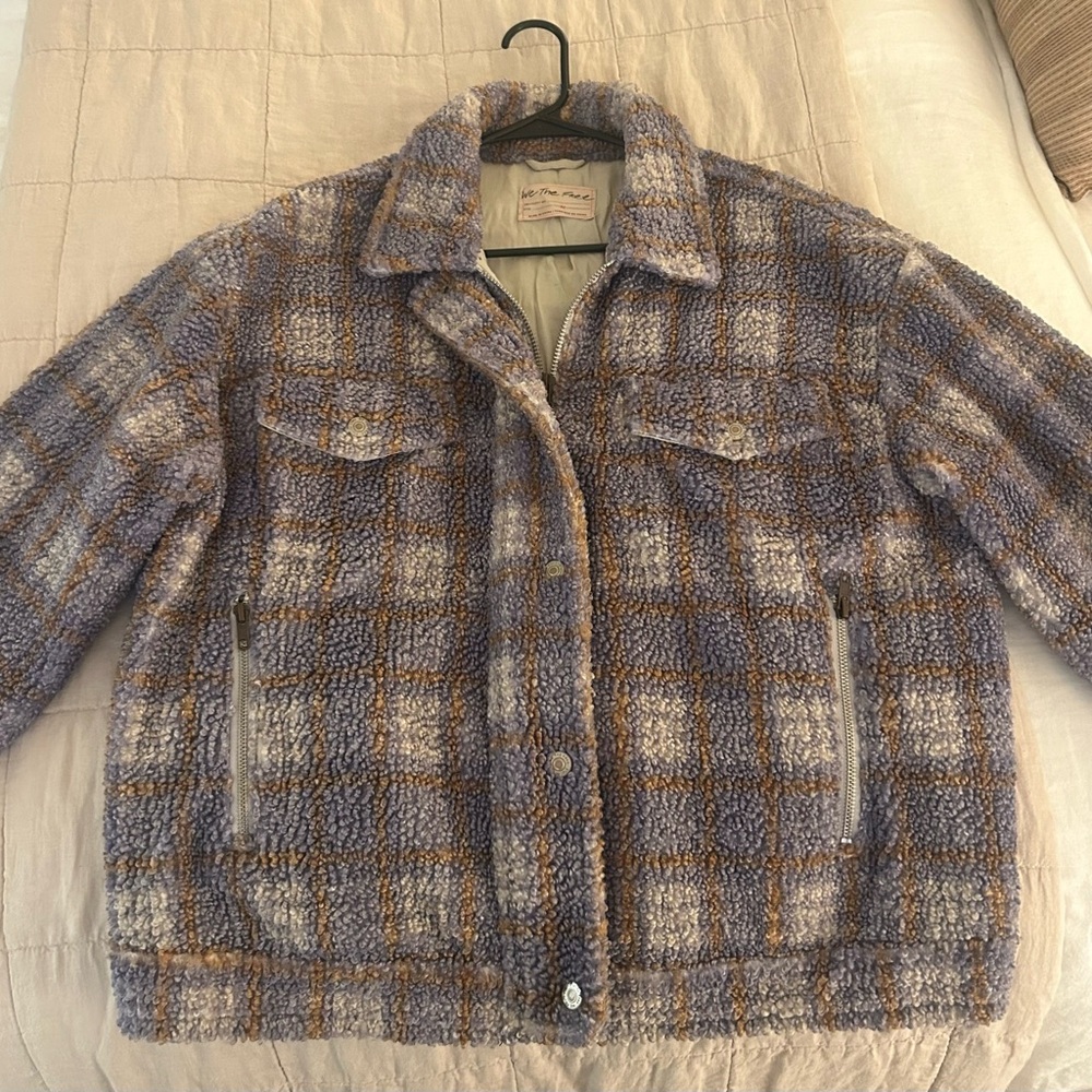 Plaid Sherpa Jacket